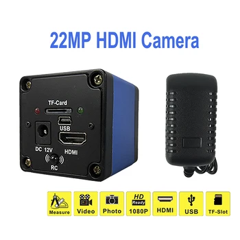 14MP HDMI VGA /22MP HDMI HD USB TF Video Digital Microscop Camera +130X C monta lentile pentru Telefon PCB Lipit de Reparare