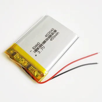 En-gros de 10 buc EHAO 403040 3.7 V 450mAh Litiu-Polimer LiPo Baterie Reîncărcabilă Pentru Mp3 Mp4 PAD DVD DIY E-book bluetooth