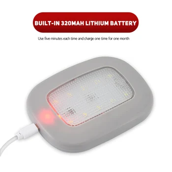 Universal USB Reîncărcabilă LED Lumină de Lectură Auto Portabil Interior Acoperiș Cupolă Lampă de Tavan Magnet de adsorbție a CONDUS Lumina de Noapte