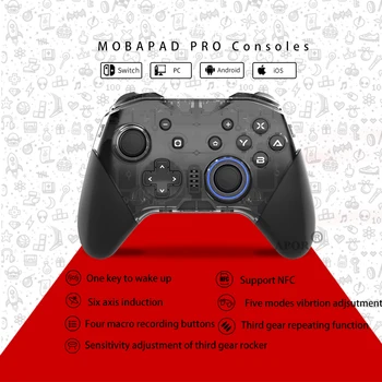 2020 Nou MOBAPAD Pro Controler Wireless Bluetooth Consola de Joc Pentru Nintendo Comutator Joystick Suport NFC Turbo Înregistrare Macro