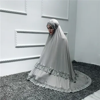 Cult musulman Halat Femei Rugăciune de Îmbrăcăminte Seturi Abaya Formale Dantela Mari Swing Maxi Fuste arabe Caftan Islamic haine kimono jubah