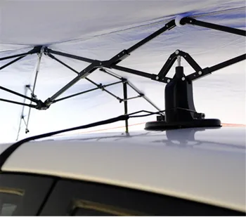 Semi Automatic Închiriere Cort Umbra Umbrela Copertina Auto Umbrelă de soare de 99% de razele UV Reflecta bloc Vânt Impermeabil