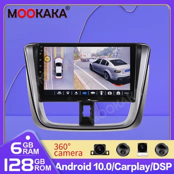 Ccar Dvd Player128G Pentru Toyota VIOS Yaris 2016-2018 Android 10.0 GPS de Navigare Multimedia Auto Jucător de Radio Stereo Unitatea de Cap