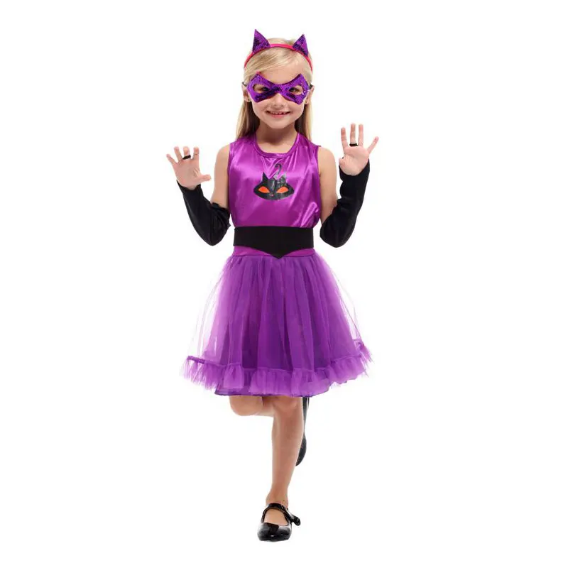 Wet Bangladesh Colonel Pentru Copii Copii Violet Fată Pisica Kigurumi Kitty Costum de Catwoman  pentru Fete de Halloween Purim Carnavalul de Anul Nou de Lux Rochie de  Petrecere < Mall - Ajutsieu.ro